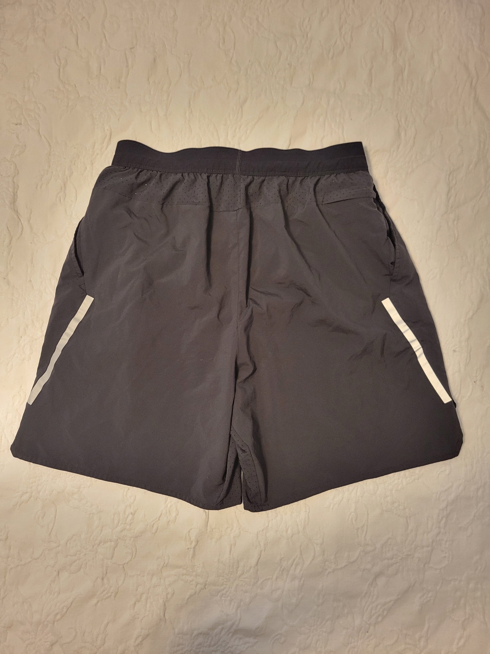 Nike Men's Athletic Shorts - Black with White Accents